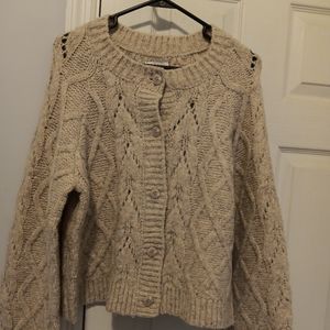 Lucky Brand chunky cardigan sweater. SP